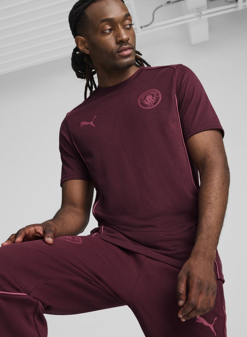 PUMA Manchester City Casuals Mens Red T-Shirt - Image 1